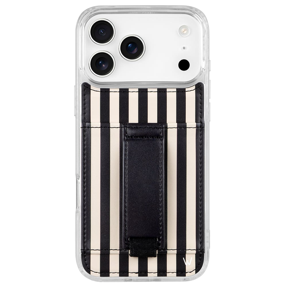 Walli Cases - iPhone 17 Pro Max Phone Case with Wallet and Finger Strap - Fine Line
