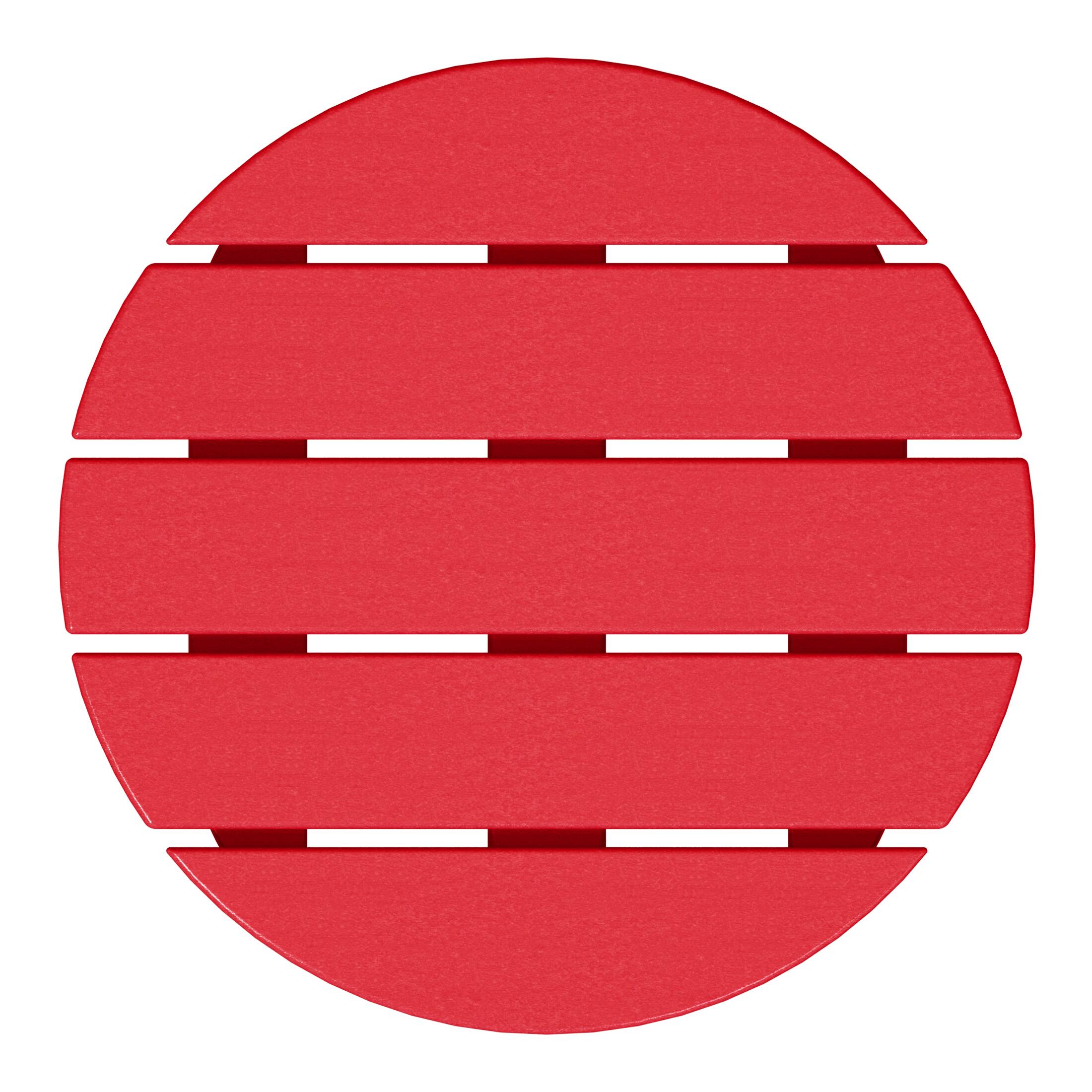 Alt View 2. WestinTrends - WestinTrends Dylan Adirondack Round Outdoor Side Table - Red.