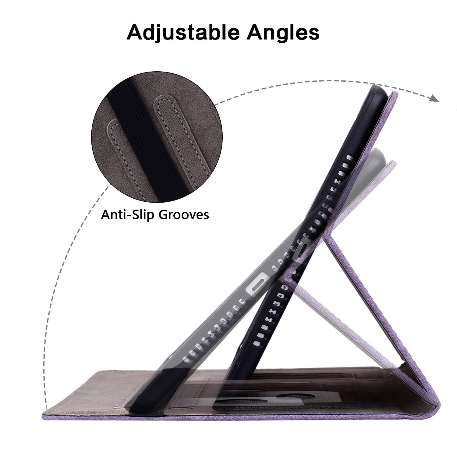 Adjustable Angles  
Anti-Slip Grooves