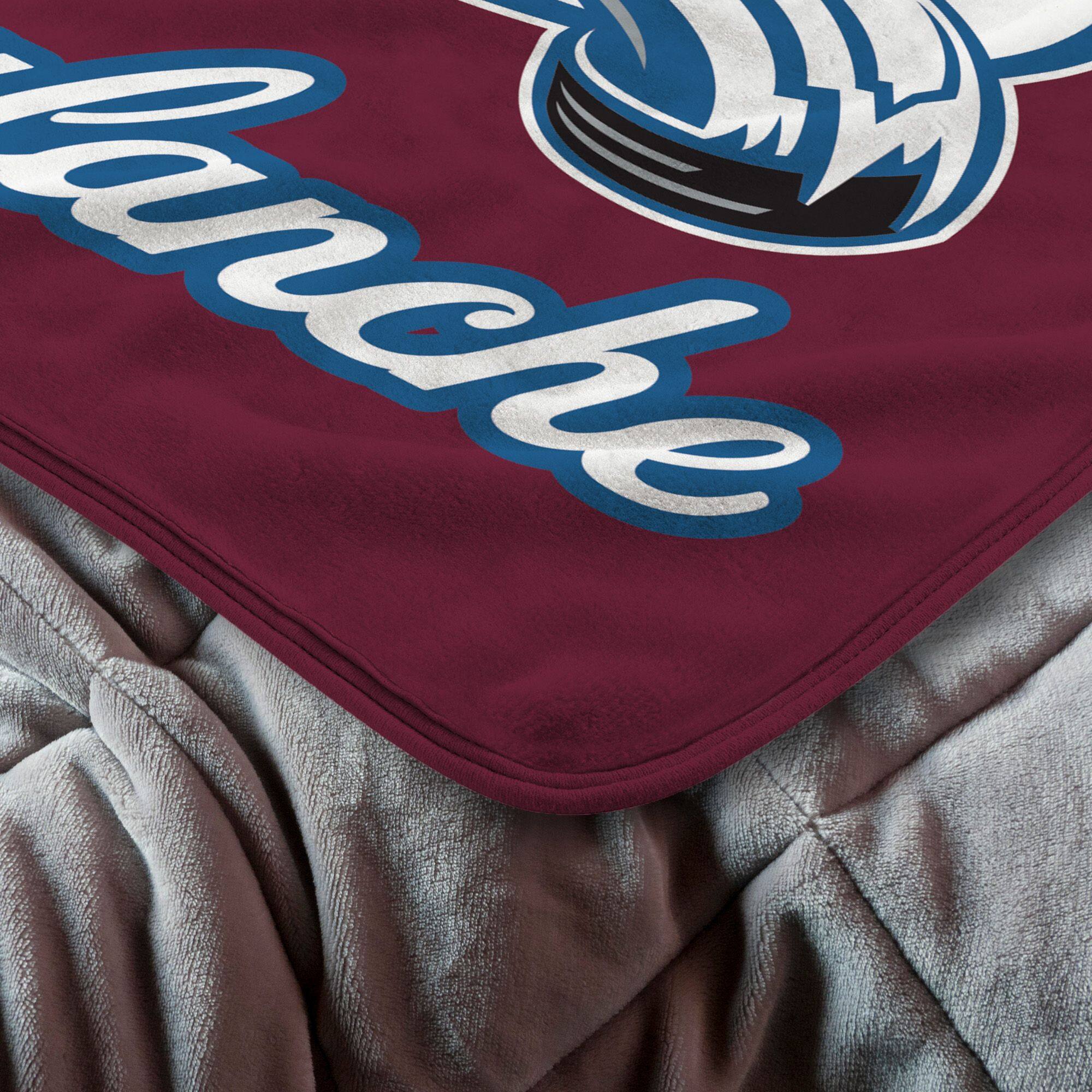 Alt View 1. Sweet Home Collection - NHL Colorado Avalanche 46" x 60" Microfiber Plush Throw Blanket - Red.
