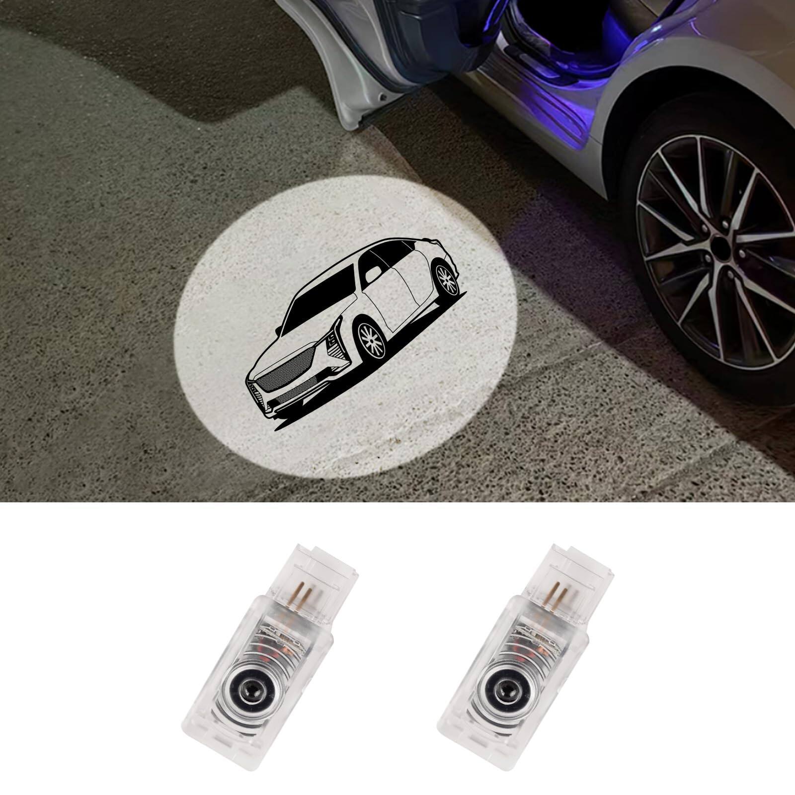 COTTAGE - pack led car door projector courtesy lights ghost shadow welcome lamp accessories compatible forester outback - CT5