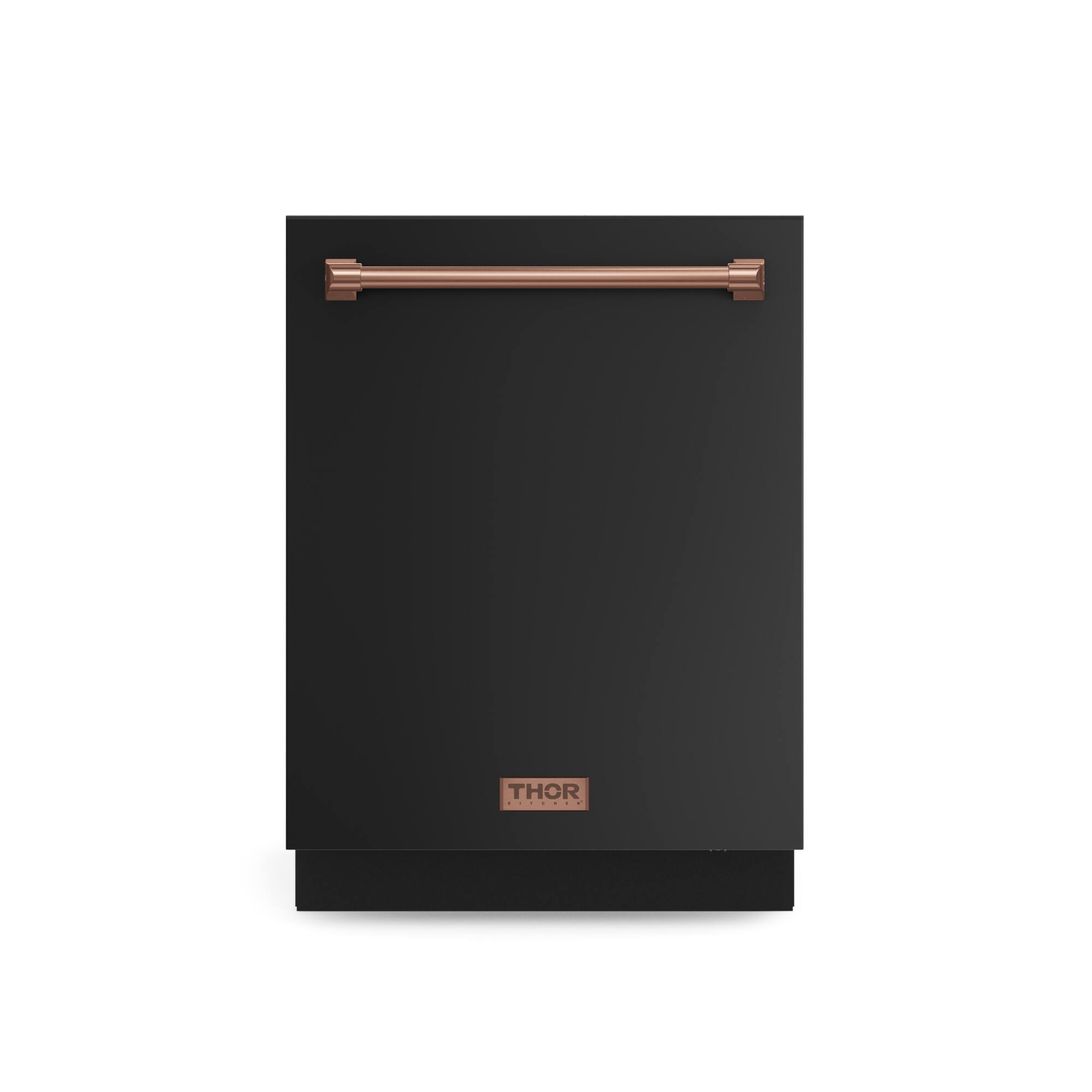 Gordon Ramsay Series by THOR Kitchen 24 Inch Dishwasher with Rose Gold Hardware - Black