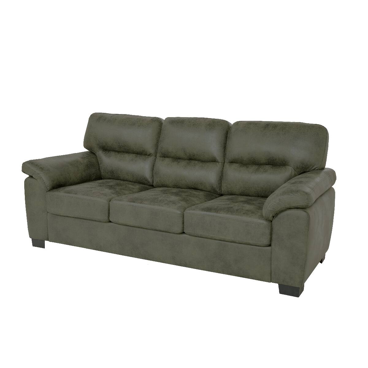 Alt View 4. Ropilly - Ropilly Olive Green Upholstered Sofa, 81 Inch 3 Seater Sofa with Padded Armrests for Living Room - Olive Green.