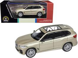2018 BMW X5 G05 with Sunroof Sunstone 1/64 Diecast Model Car by Paragon Models - Gold Metallic