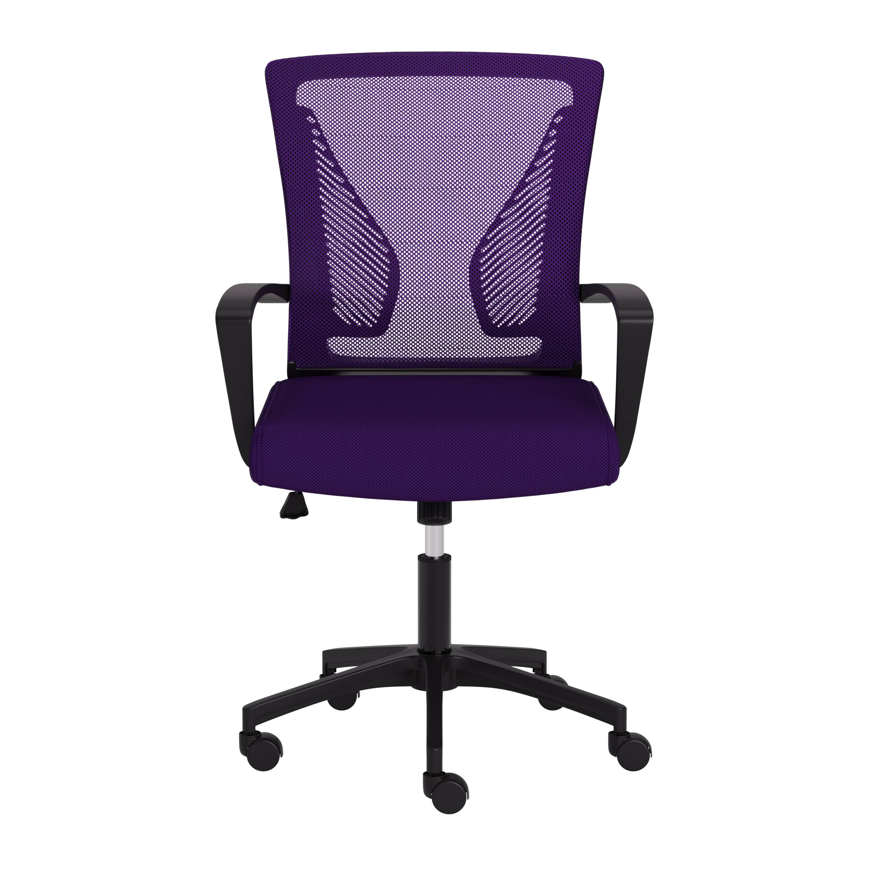 Front. CorLiving - Workspace Mesh Back Office Chair - Purple.