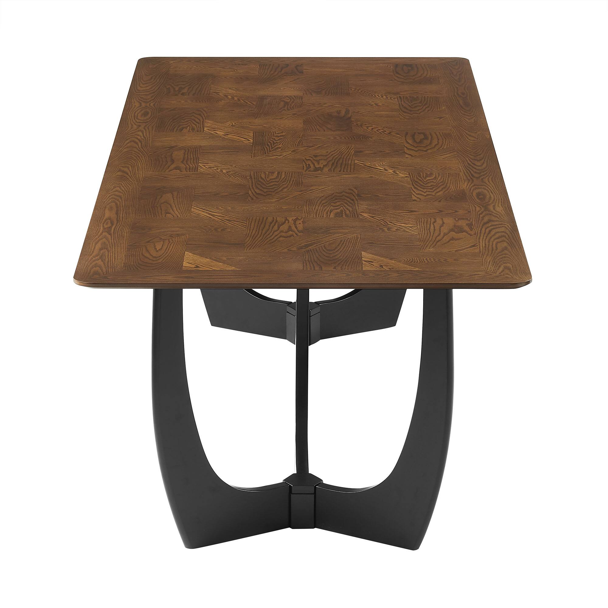 Back. Modway - Wrenly 94" Dining Table by Modway - Walnut.