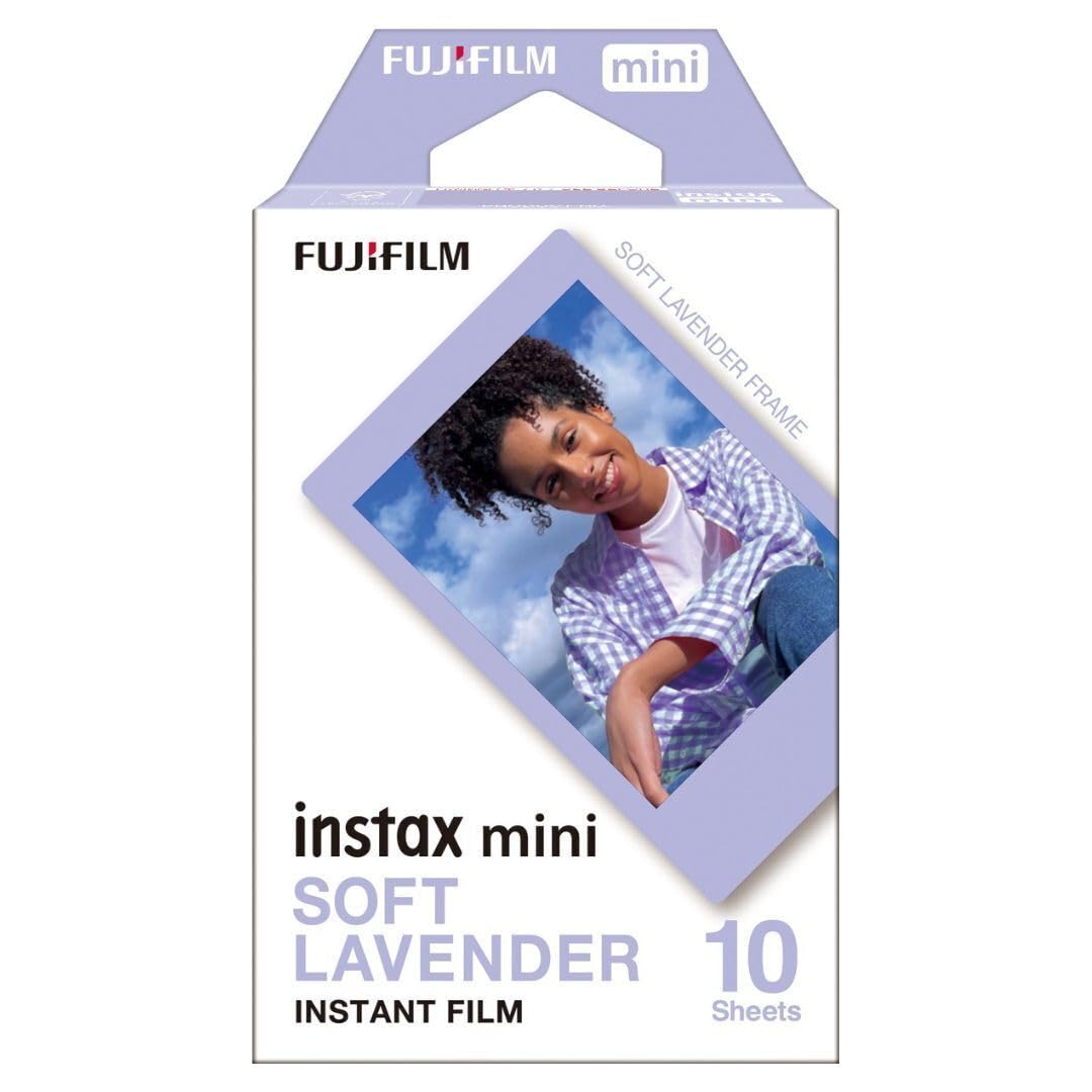 FUJIFILM mini RCN WAEES FUJIFILM SOFT LAVENDER FRAME instax mini SOFT LAVENDER 10 INSTANT FILM Sheets