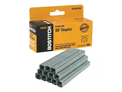 STCR211538
STCR211530
STANLEY BOSTITCH
B8" Staples
Quantity: 5000