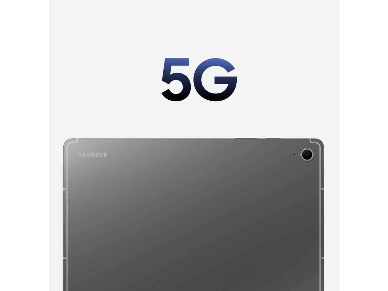 Alt View 8. Samsung - Samsung Galaxy Tab S10 FE - 10.9" - Exynos 1580 - 8GB RAM - 128GB - 5G - Gray - Gray.