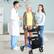 Alt View 1. Costway - Costway Rollator Walker w/ Seat, Folding Aluminum Rolling Walker w/ 8-inch Wheels, Blue - Blue.