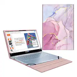 Kitcheniva - Sleeve Case For 14" ASUS Chromebook Flip C433TA/ C425 - Glittering Marble