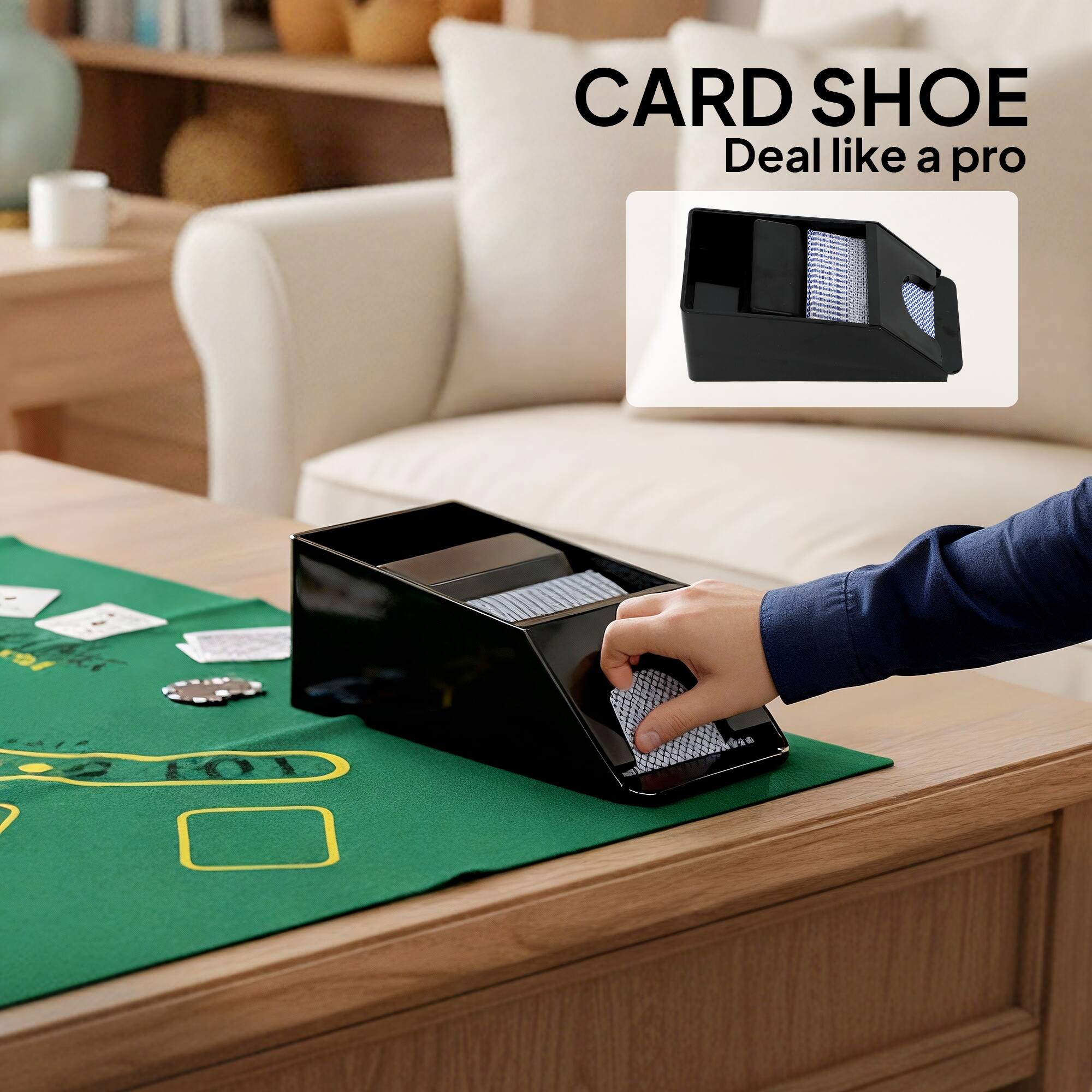 CARD SHOE  
Deal like a pro