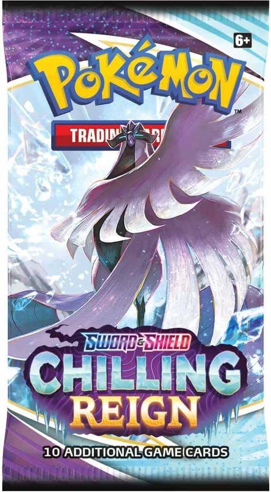 6+ Pokémon Tradin' Card Sword & Shield Chilling Reign 10 Additional Game Cards