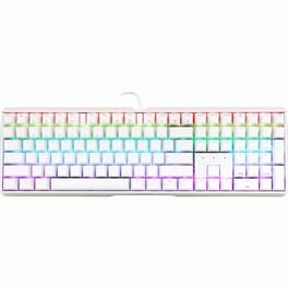 CHERRY - MX 3.0S Wired RGB Keyboard, MX RED SWITCH, For Office And Gaming, Removeable cable, abrasion resistant - White