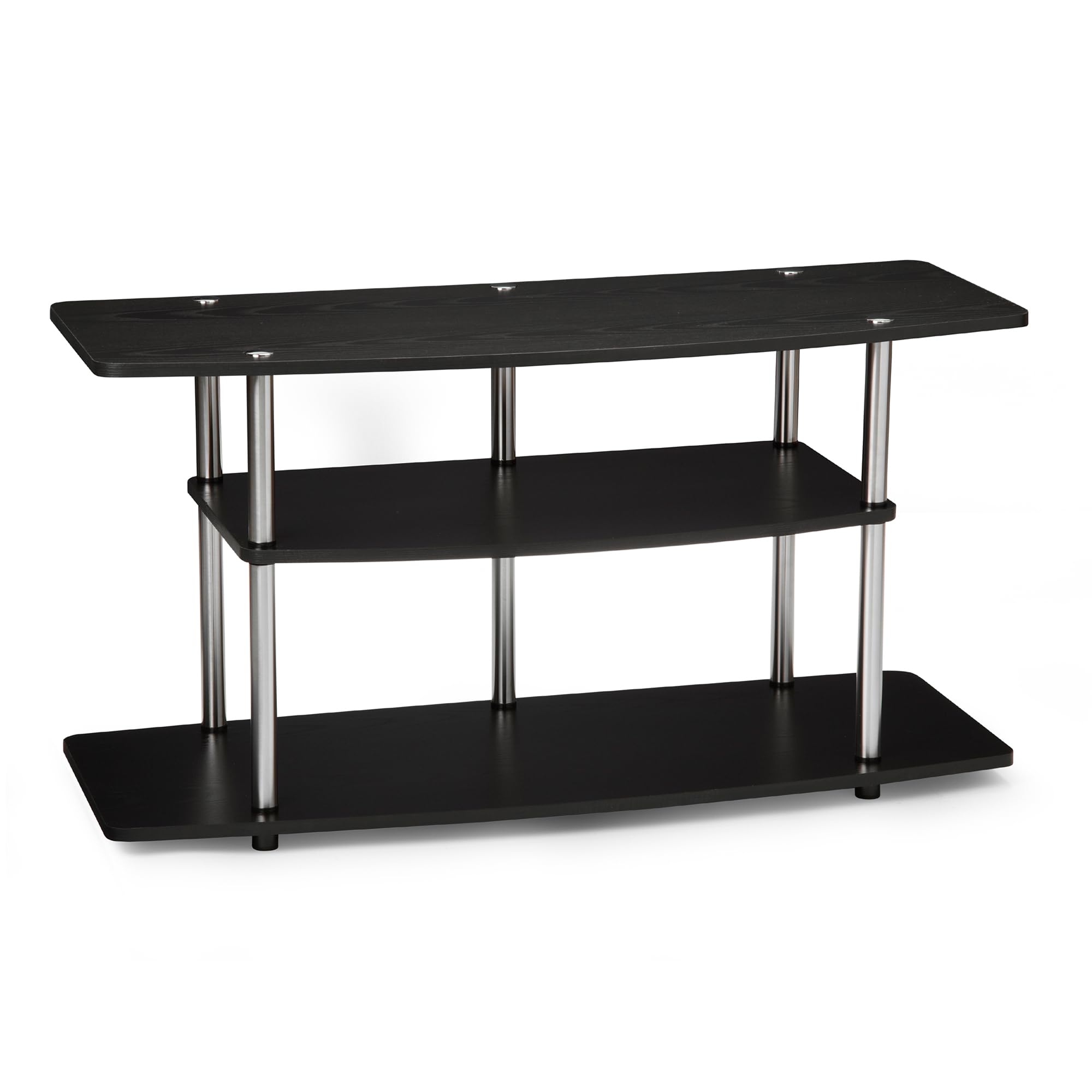 Hirose Alice - Designso No Tools 46 Inch 3 Tier Wide Tv Stand Available in Multiple FinishesFor TVs up to 43 Inches Wid - Black