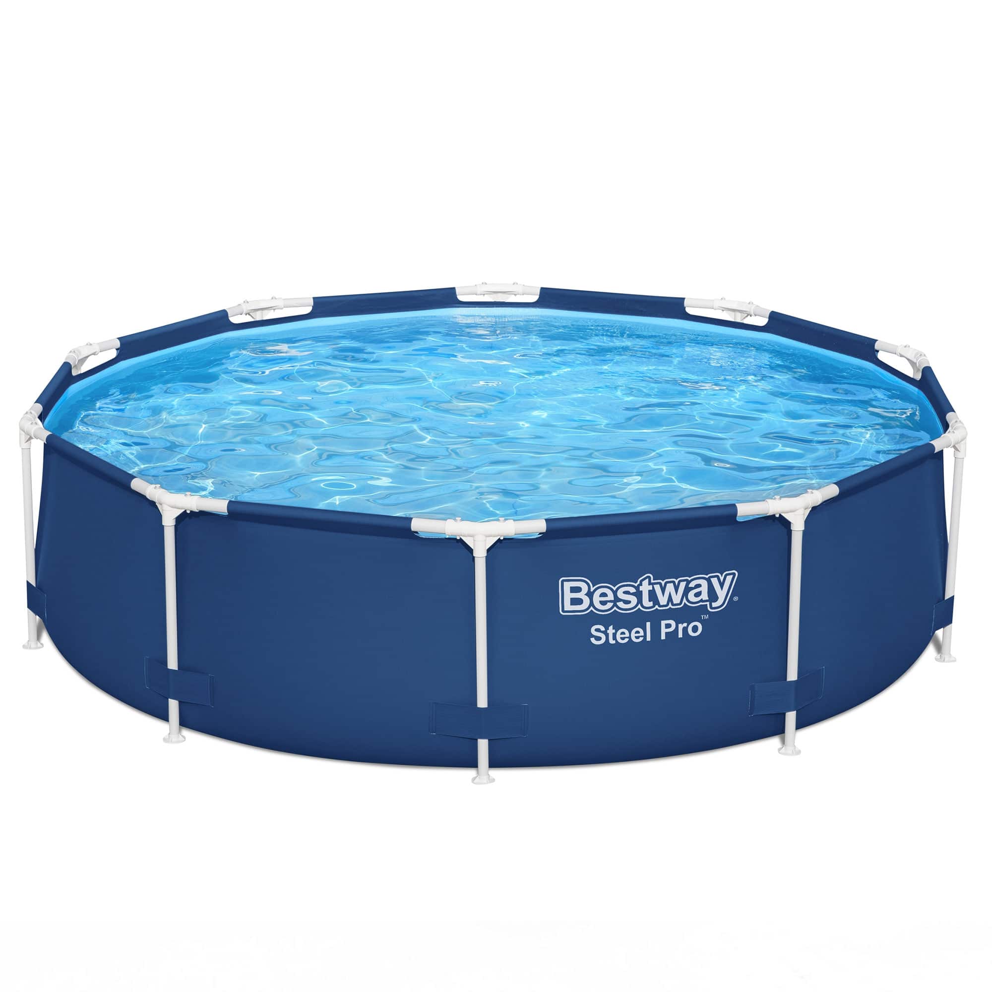 Bestway - Steel Pro 10'x30" Round Above Ground Swimming Pool Set with Filter Pump - Blue