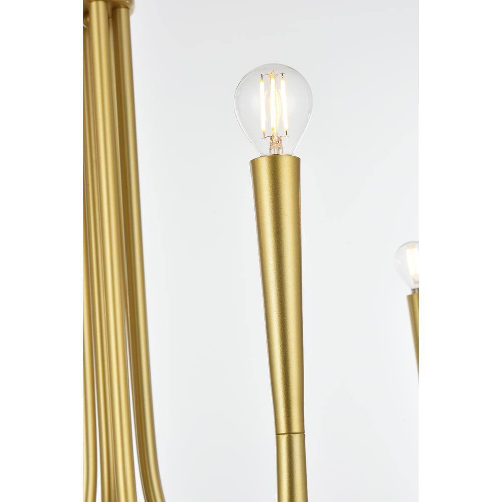 Alt View 5. Living District - Layne 36 inch chandelier in Brass - Brass.