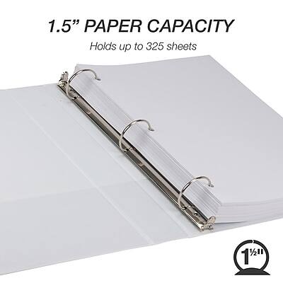 1.5" PAPER CAPACITY  
Holds up to 325 sheets  

1 1/4"