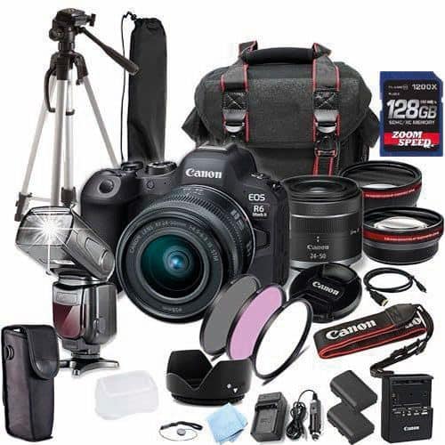Bundle - Canon - EOS R6 Mark II with 24-50mm lens and accessory kit price history on PriceWatchPro