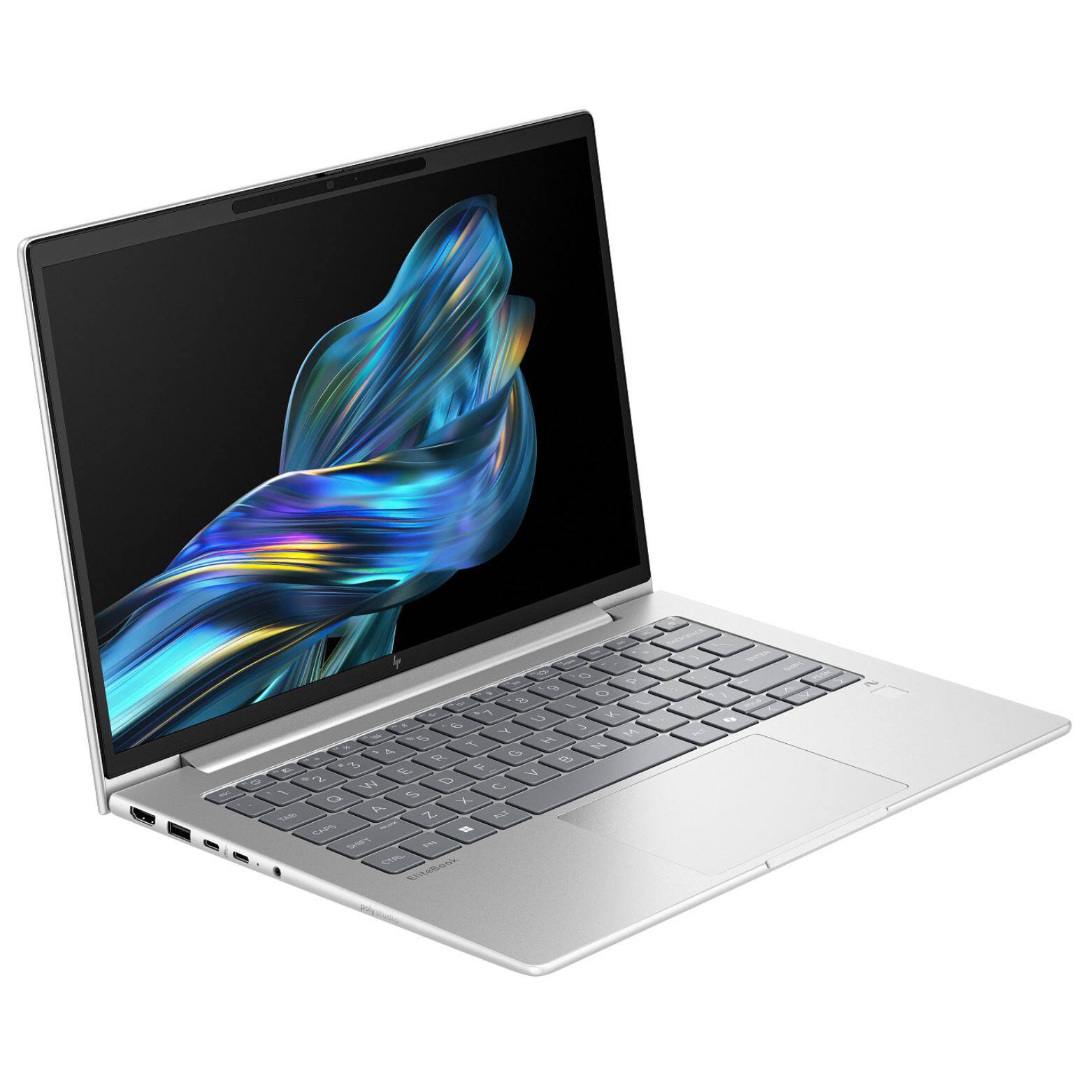Alt View 2. HP - EliteBook 6 G1q 14.0" WUXGA Snapdragon X Plus X1P-42-100 up to 3.4 GHz 32GB RAM 512GB SSD Adreno X1-45 Windows 11 Pro - Silver.