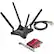 Front. ASUS - AC3100 Dual-Band Wireless PCI Express Network Card - Red.