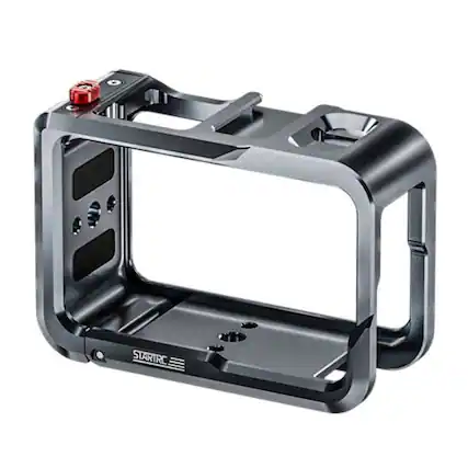 Front. StartRC - STARTRC Metallic Silver Metal Camera Cage for DJI Osmo Action 5 Pro Camera.