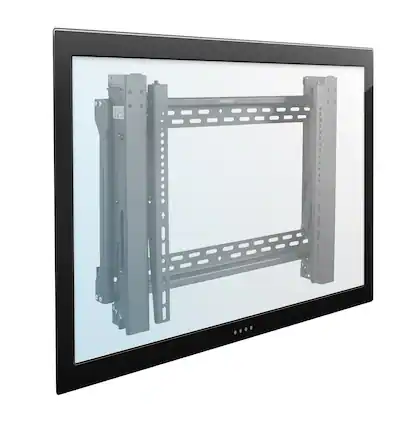 Front. Mount-It! - Pop-Out Video Wall Mount for 40–70" TVs – Commercial Grade, 154 lbs Capacity, VESA 200x200–600x400 - Black.