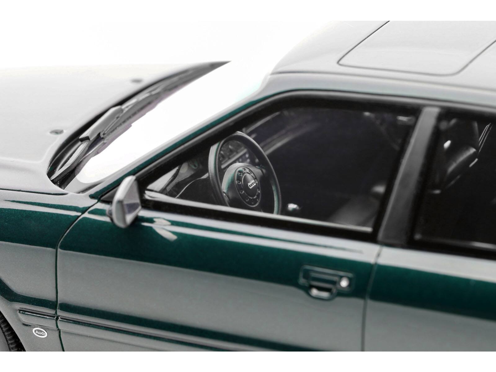 Alt View 1. Otto Mobile - 1993 Audi S2 Sedan Emerald Green Metallic Limited Edition to 2000 pieces Worldwide 1/18 Model Car by Otto Mobile.