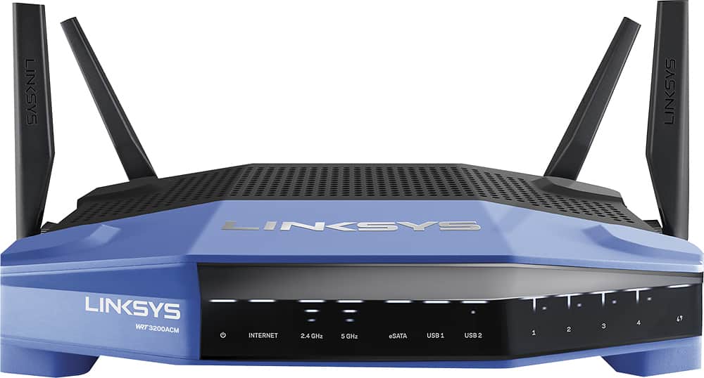 Front. Linksys - WRT AC3200 Dual-Band WiFi 5 Router.