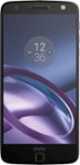Front Zoom. Motorola - Moto Z 4G LTE with 64GB Memory Cell Phone (Unlocked) - Black.