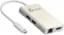 Angle. j5create - USB-C Multi-Adapter - HDMI/Ethernet/USB 3.1 HUB/PD 3.0 - Champagne Metallic.