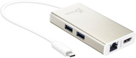 j5create - USB-C Multi-Adapter - HDMI/Ethernet/USB 3.1 HUB/PD 3.0 - Champagne Metallic_4