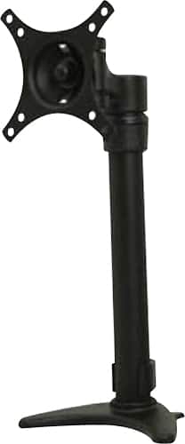 Front. Peerless-AV - Desktop Monitor Mount for up to 38" Monitors - Black.