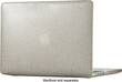 Speck - SmartShell Glitter Case for 13" Apple® MacBook® Pro with Retina display - Clear with Gold Glitter - Larger Front