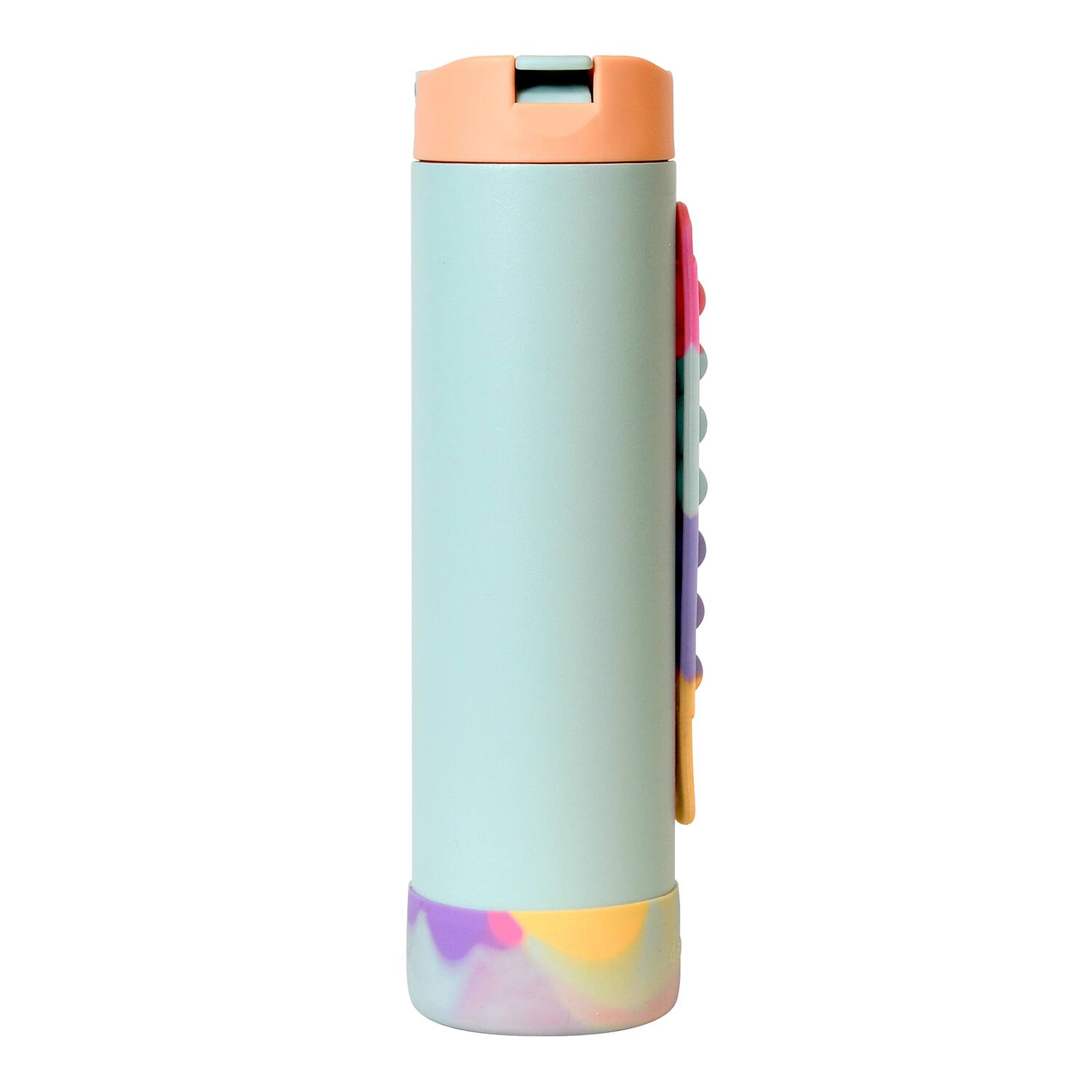 Alt View 2. Elemental - Iconic Pop Stainless Steel Fidget Water Bottle 20 Oz Flip-Open Sports Cap - Mint Sorbet.