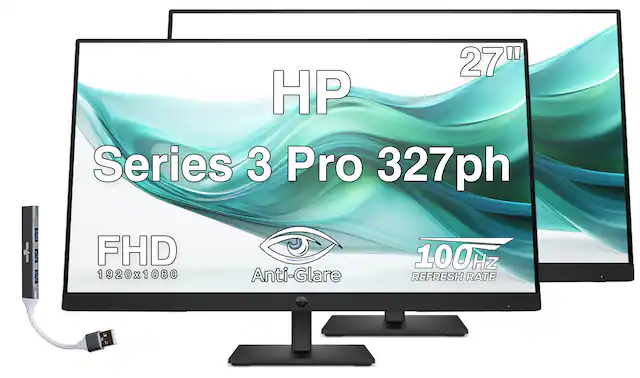 27" HP Series 3 Pro 327ph
TORM DKTORM D00 CM PPAS
FHD 1920x1080
Anti-Glare
100Hz REFRESH RATE