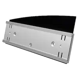 Deflecto - Superior Image Horizontal Nameplate Holder, Desktop/Wall Plastic - Silver/Black