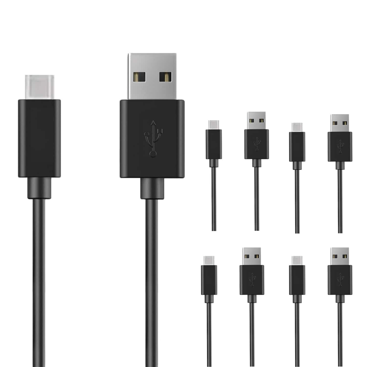 5 CORE - 5Core USB to USB C Cable 5PCS 65W Fast Charging w Data Transfer Durable Type C Cords - Black