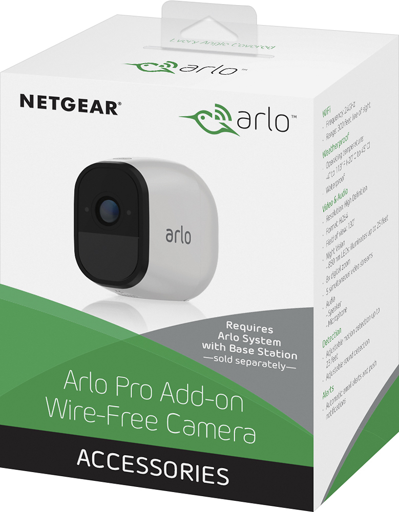 Best Buy: Arlo 1-Camera Indoor/Outdoor Wireless Camera System White VMS4130-100NAS