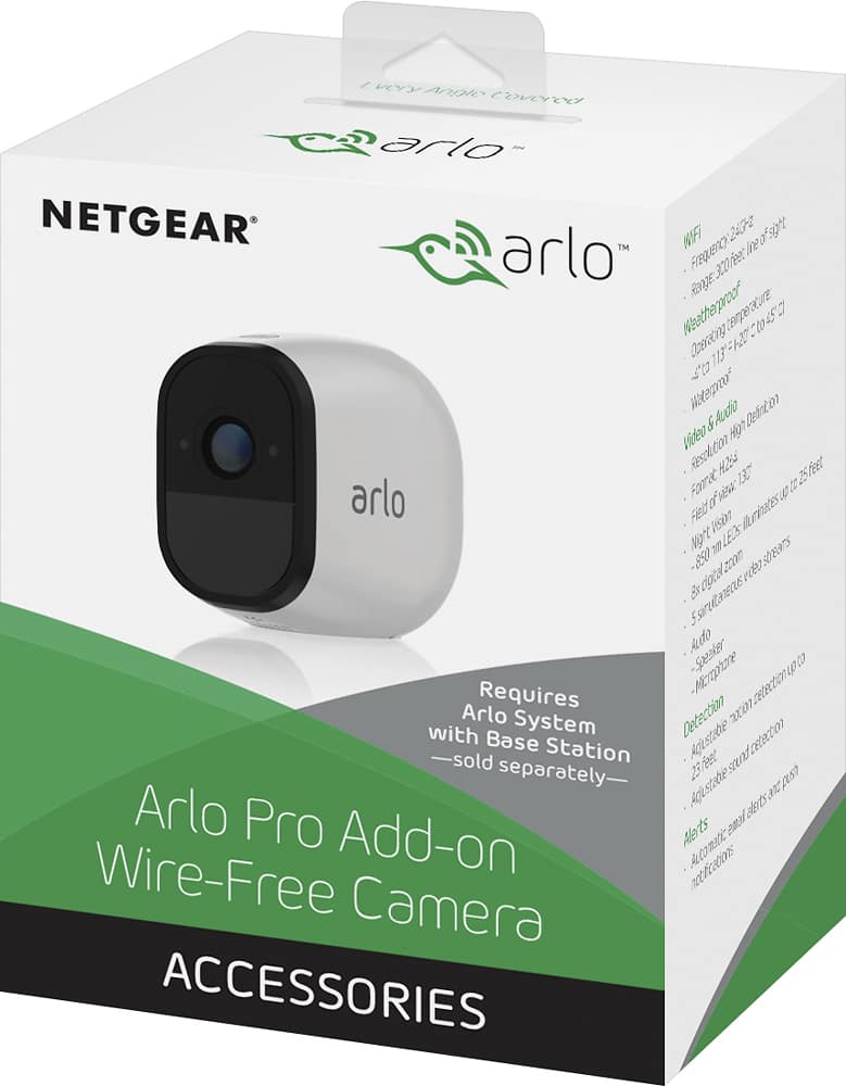 Alt View 16. Arlo - Pro 1-Camera Indoor/Outdoor Wireless 720p Security Camera System.