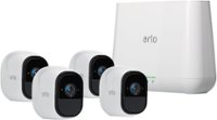 Front Zoom. Arlo - Pro 4-Camera Indoor/Outdoor Wireless 720p Security Camera System - White.