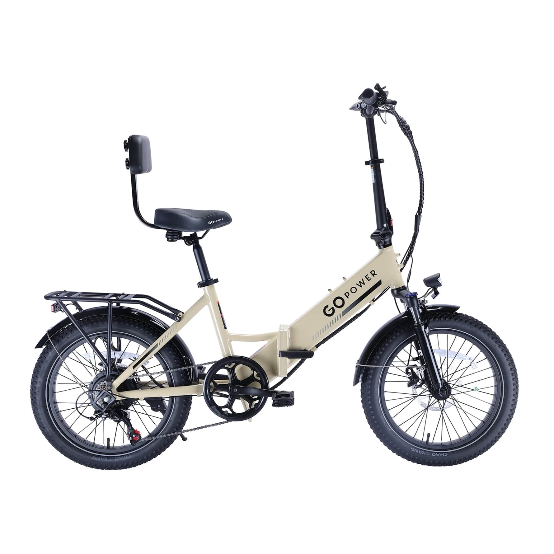 GoPowerBike - GoCurv Folding Electric Bike 20MPH Max Speed & 750W Motor - One size - Sand