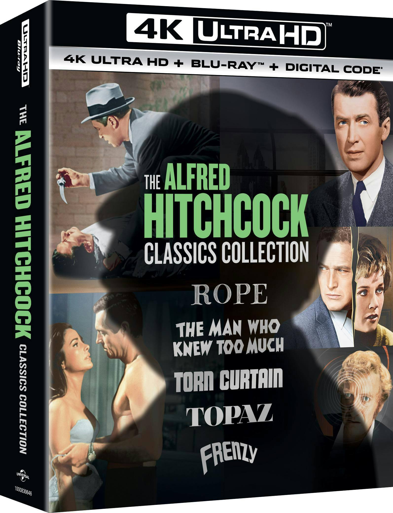 Angle. The Alfred Hitchcock Classics Collection   - 4K Blu-Ray.