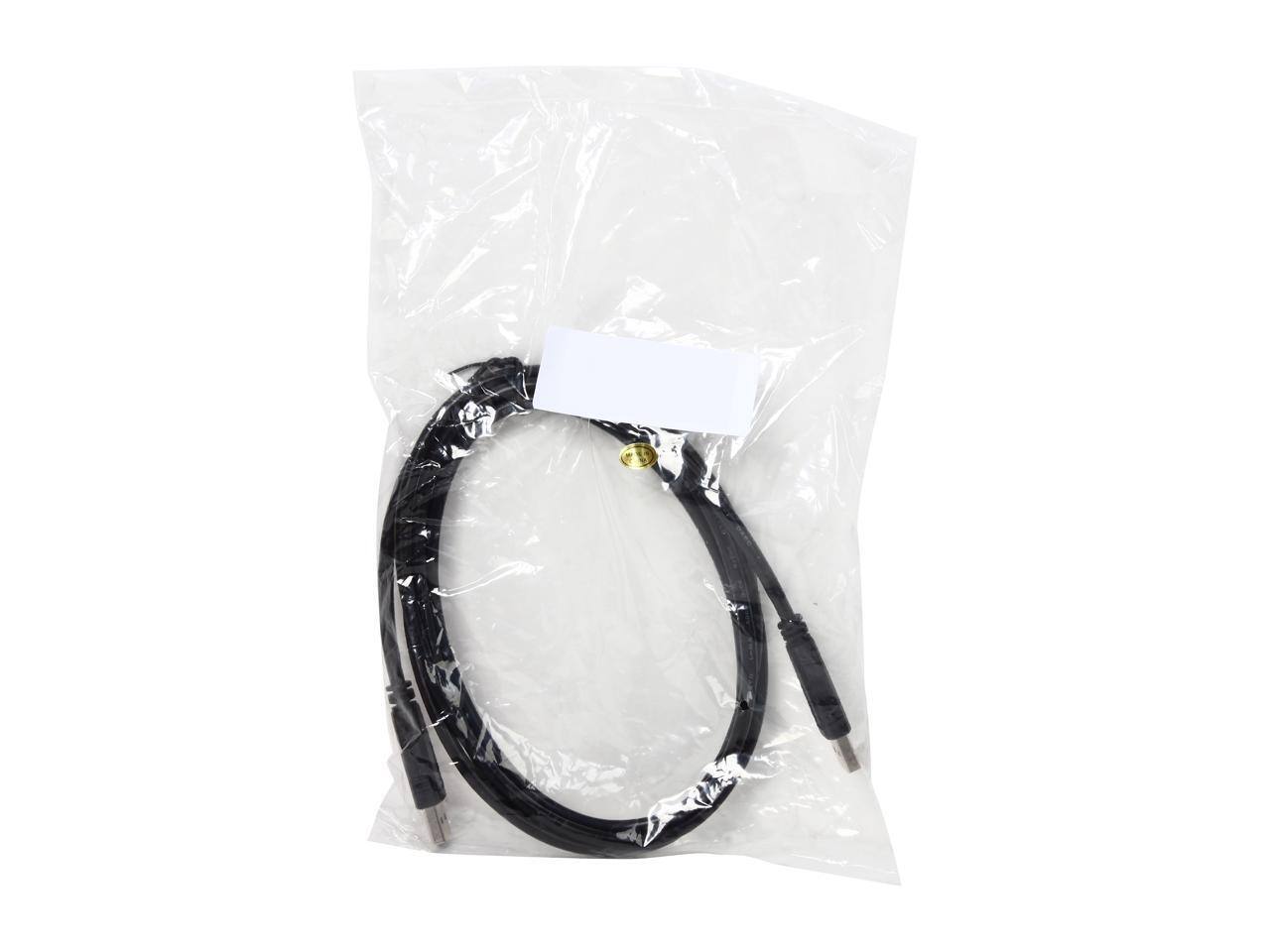 Alt View 2. Nippon Labs - Nippon Labs USB3-6MM-BK 6 ft. Black USB 3.0 A Male to A Male Cable.