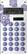Front Standard. Schoolio - Solar Floral Calculator - White/Purple.