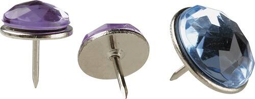 Front Standard. Schoolio - Rhinestone Push Pins (16-Pack).