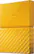 Left. WD - My Passport 4TB External USB 3.0 Portable Hard Drive - Yellow.