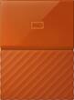 WD - My Passport 2TB External USB 3.0 Portable Hard Drive - Orange - Larger Front