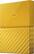 Left. WD - My Passport 2TB External USB 3.0 Portable Hard Drive - Yellow.