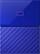 Front. WD - My Passport 1TB External USB 3.0 Portable Hard Drive - Blue.